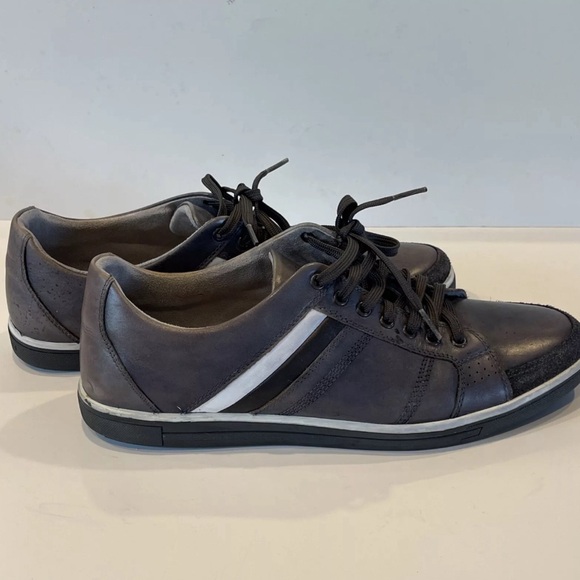 Kenneth Cole Leather Sneakers Mens SZ 10.5 - Picture 3 of 9